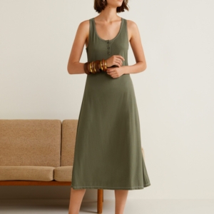 Ribbed jersey dress