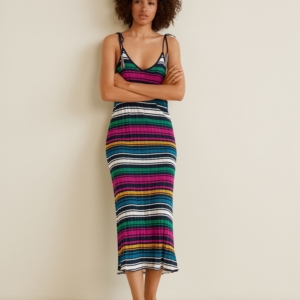 Metallic cotton dress