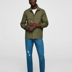 Long sleeves cotton polo
